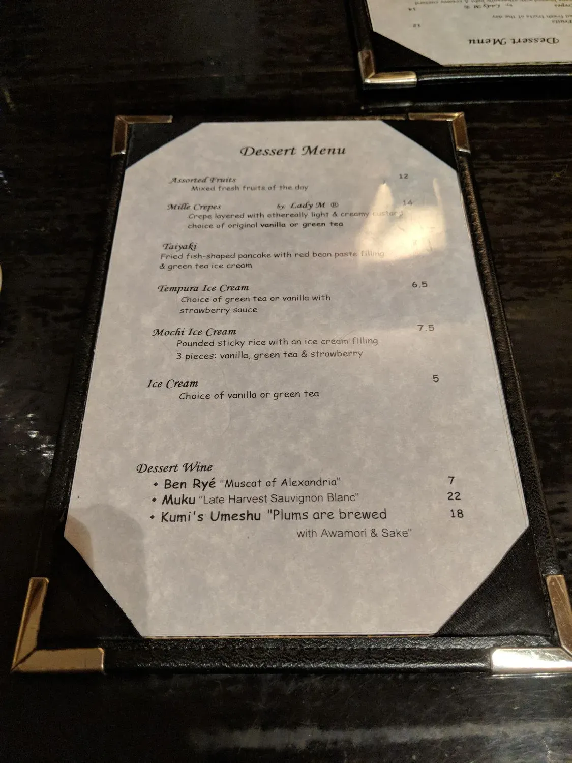 Menu 6