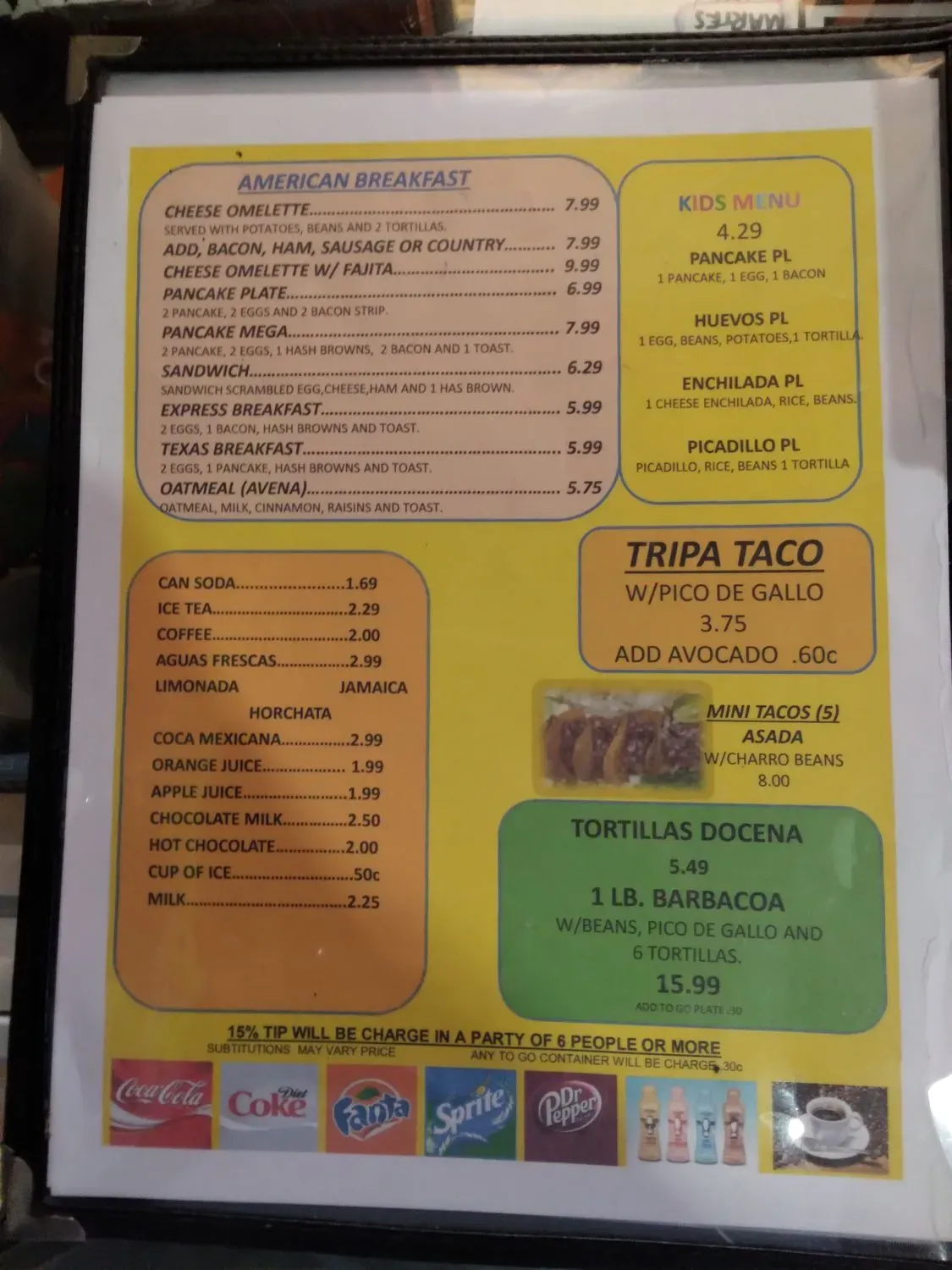 Menu 5