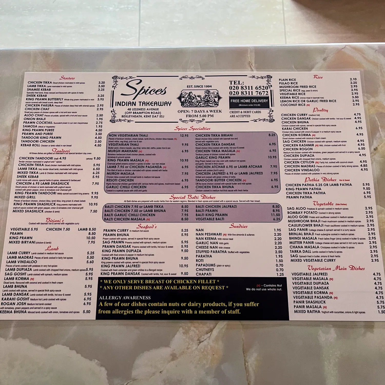 Menu 3