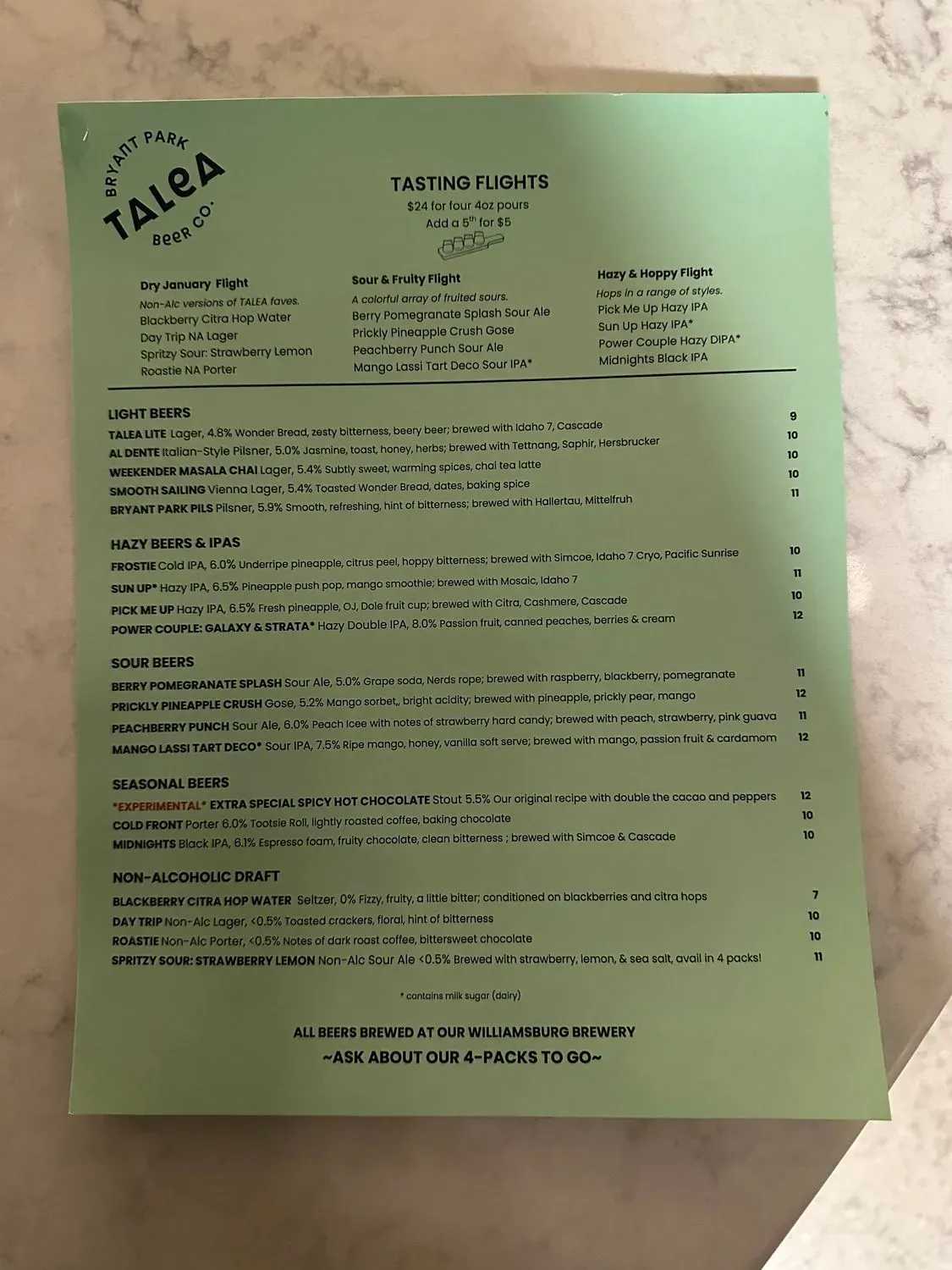 Menu 4