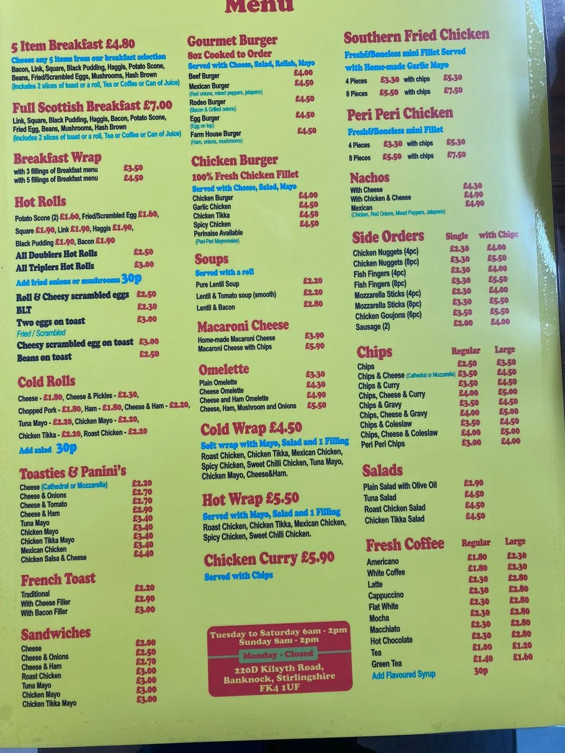 Menu 2