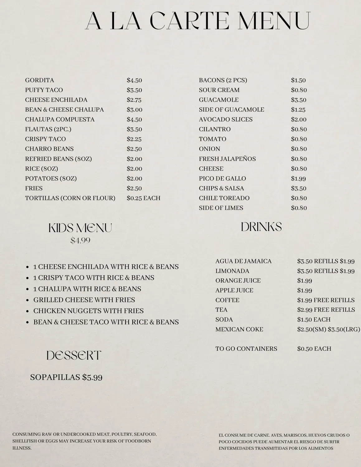 Menu 4