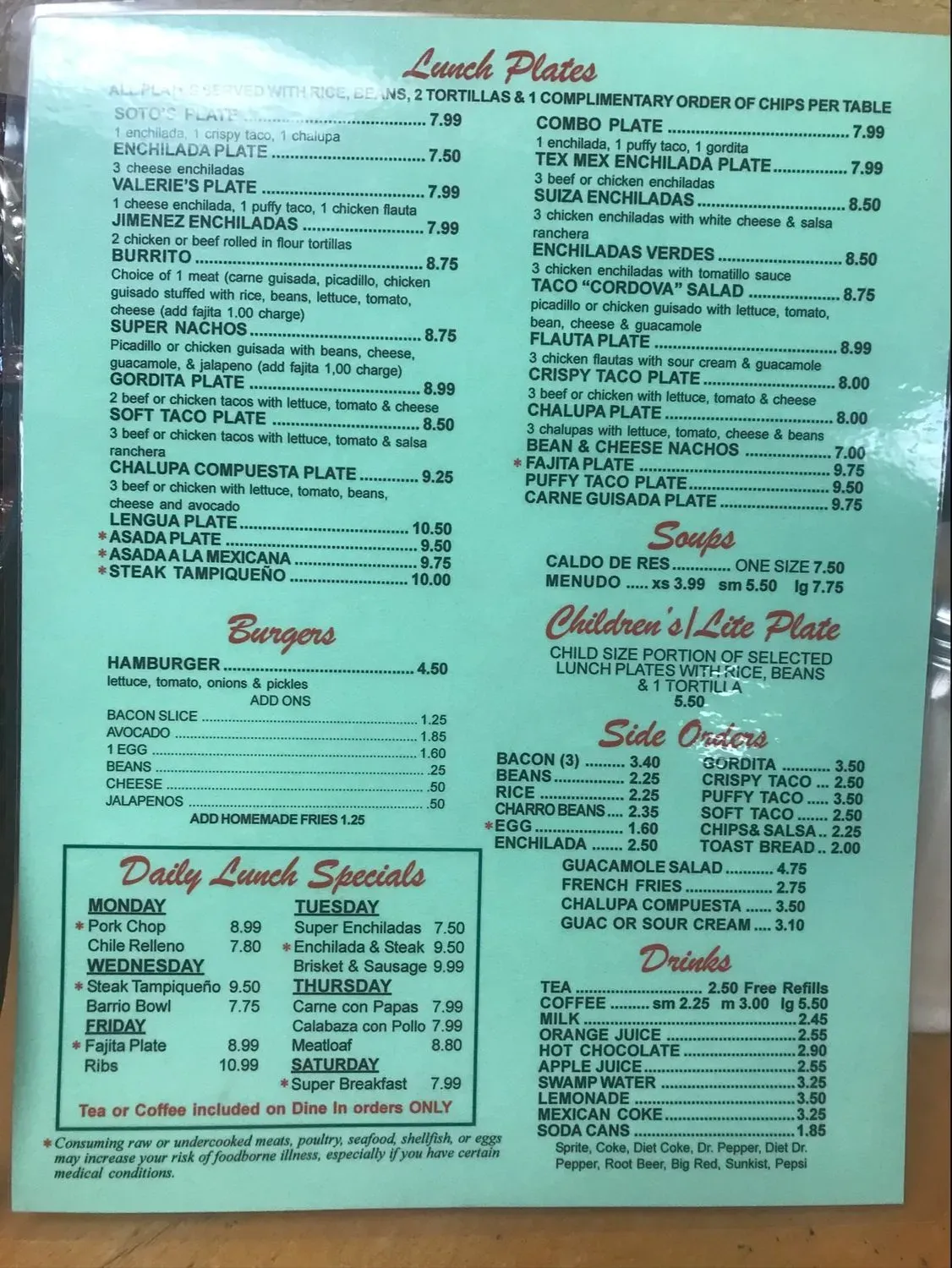 Menu 4