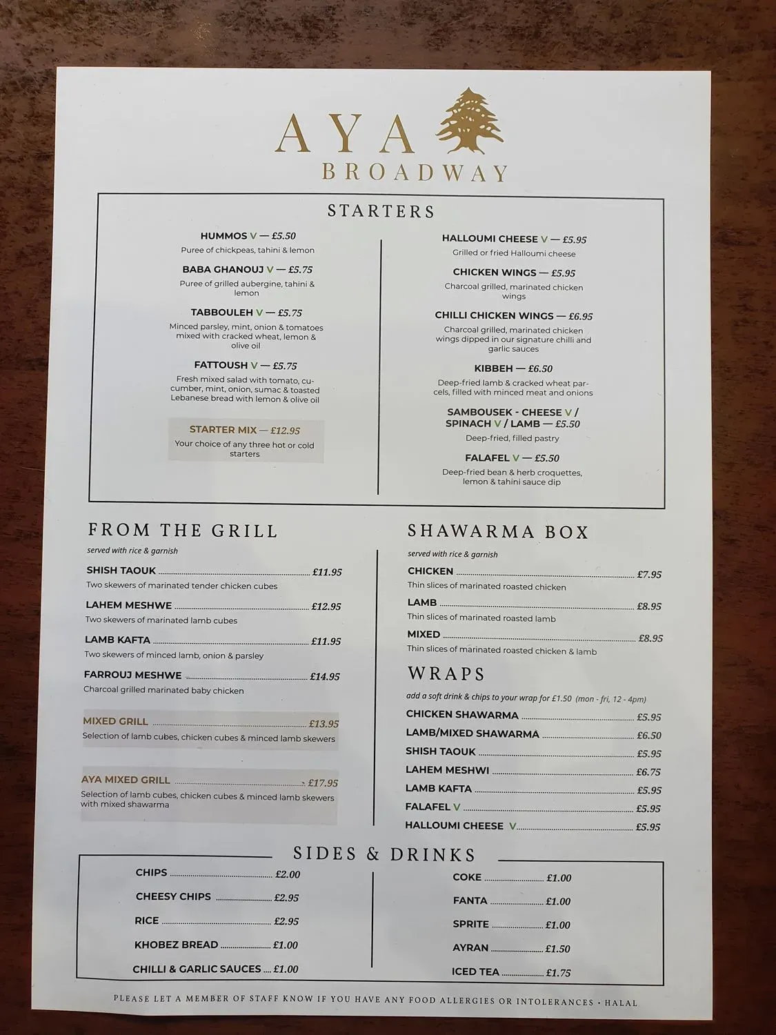 Menu 1