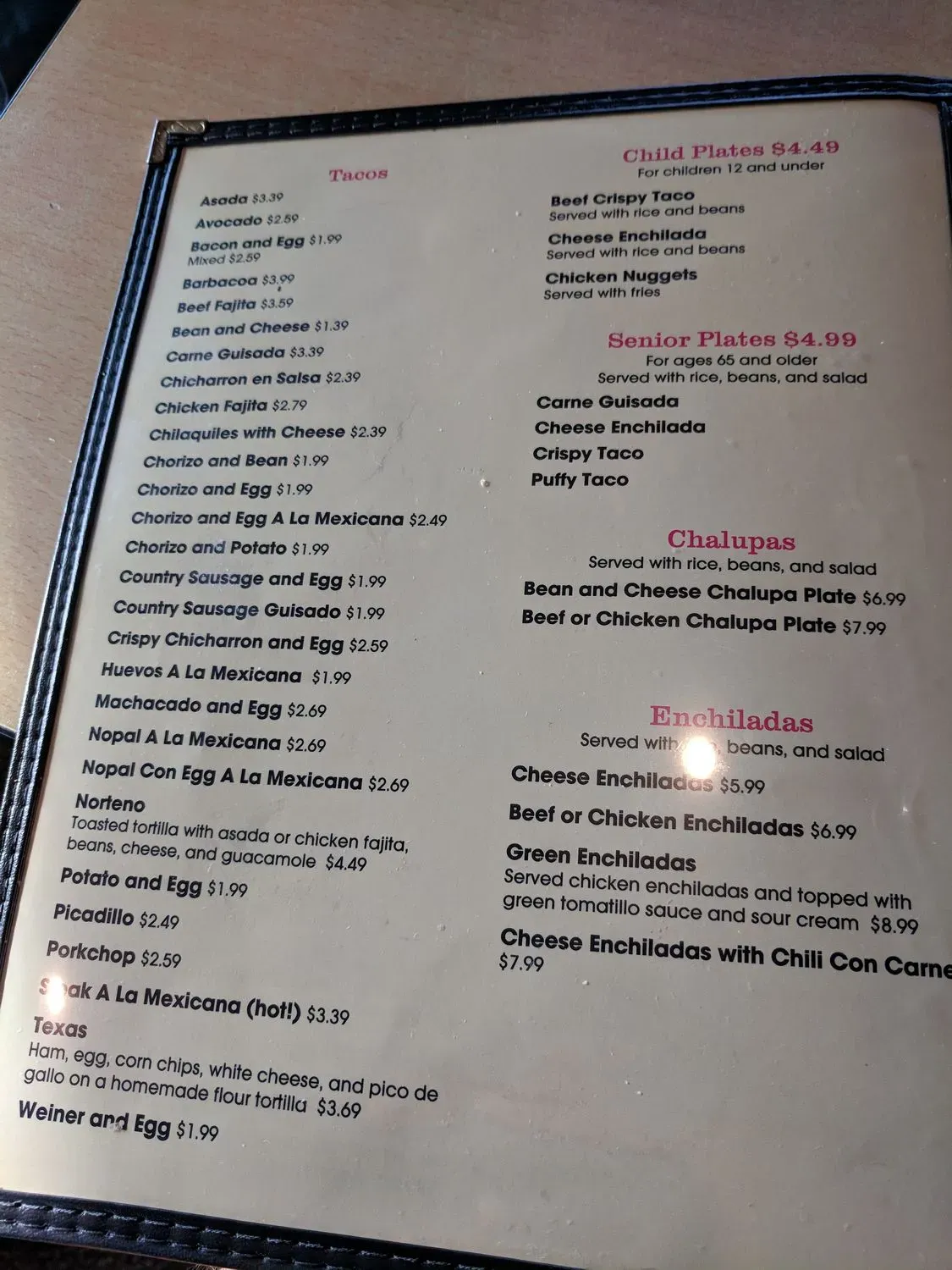 Menu 4