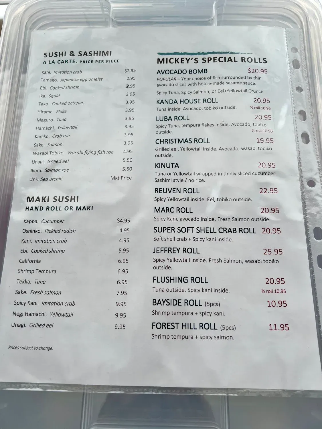 Menu 4