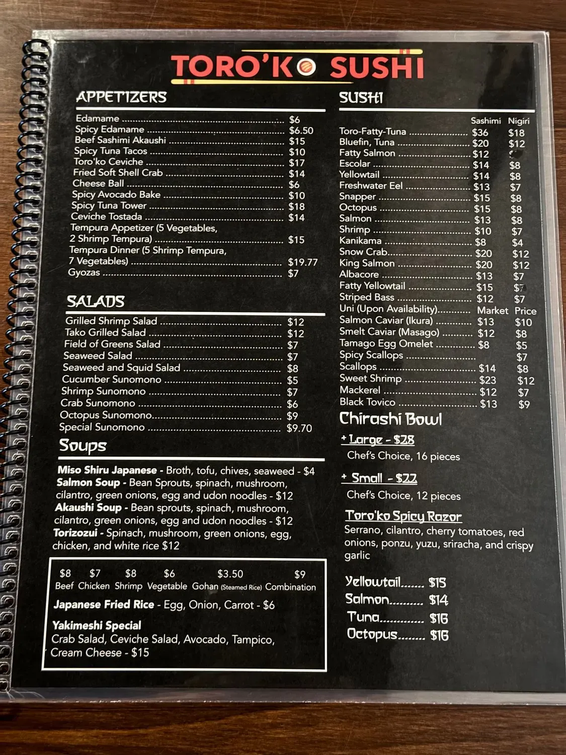 Menu 1