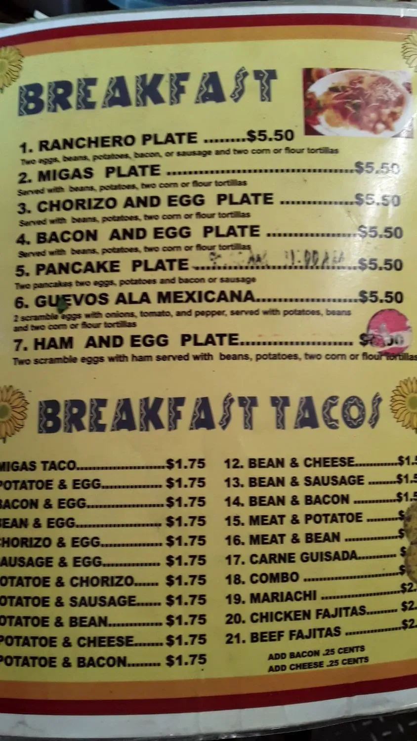 Menu 5