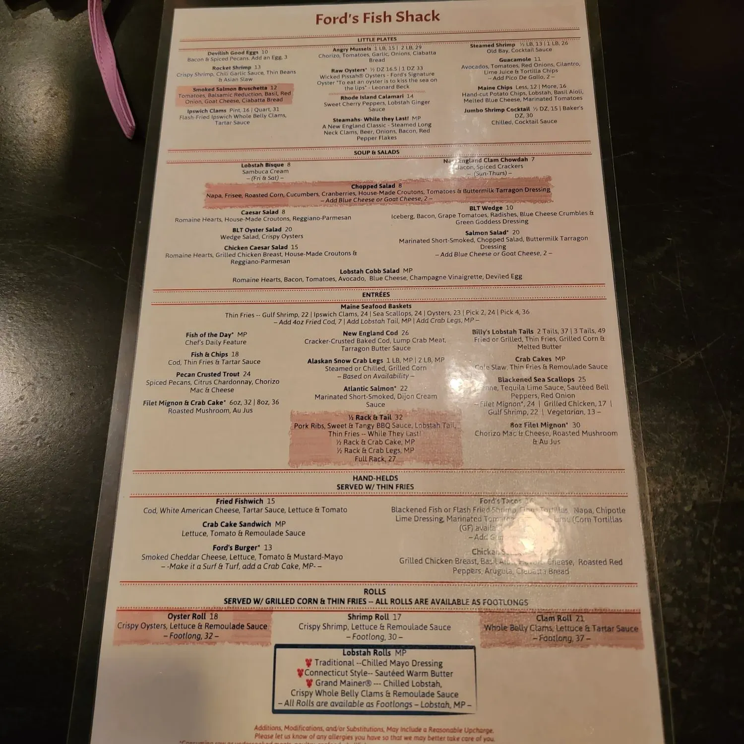 Menu 5