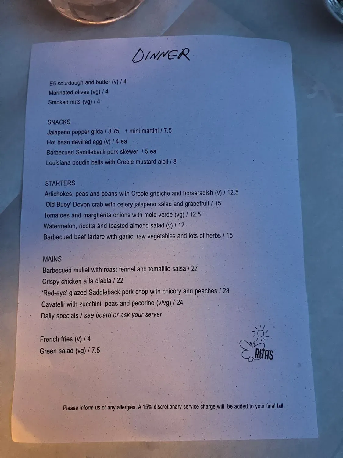 Menu 1