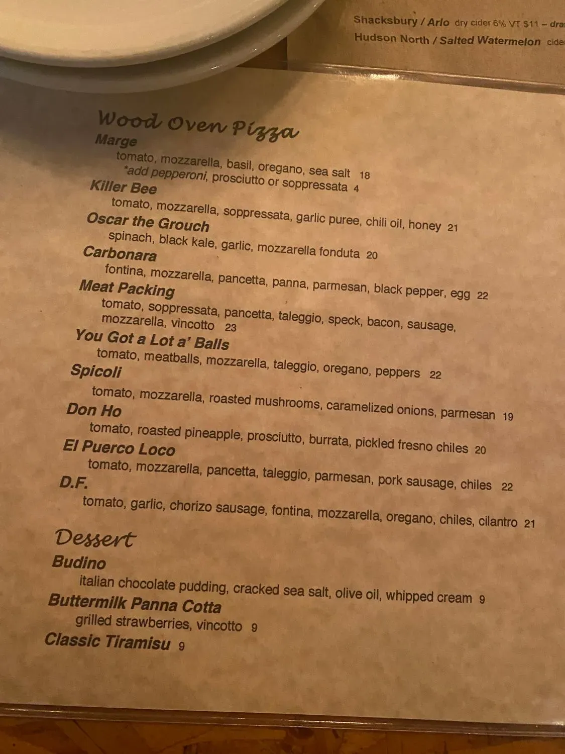 Menu 6