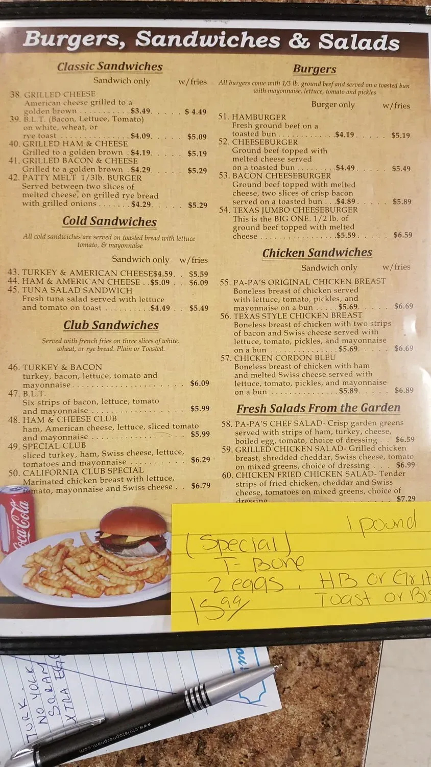 Menu 4