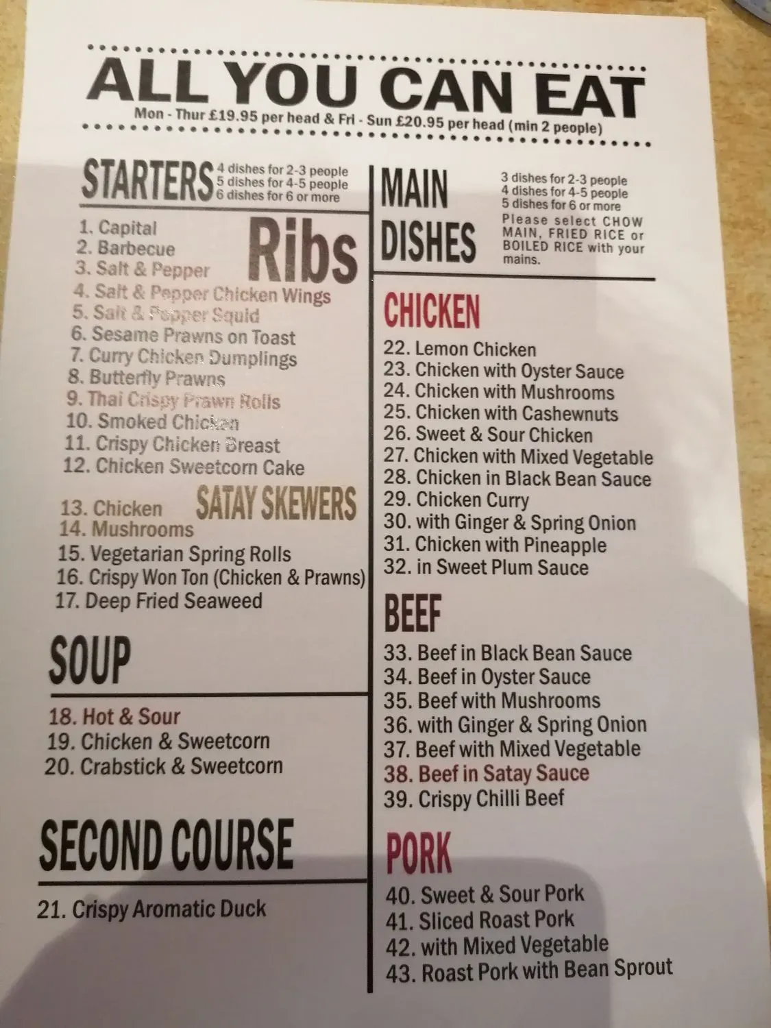 Menu 1