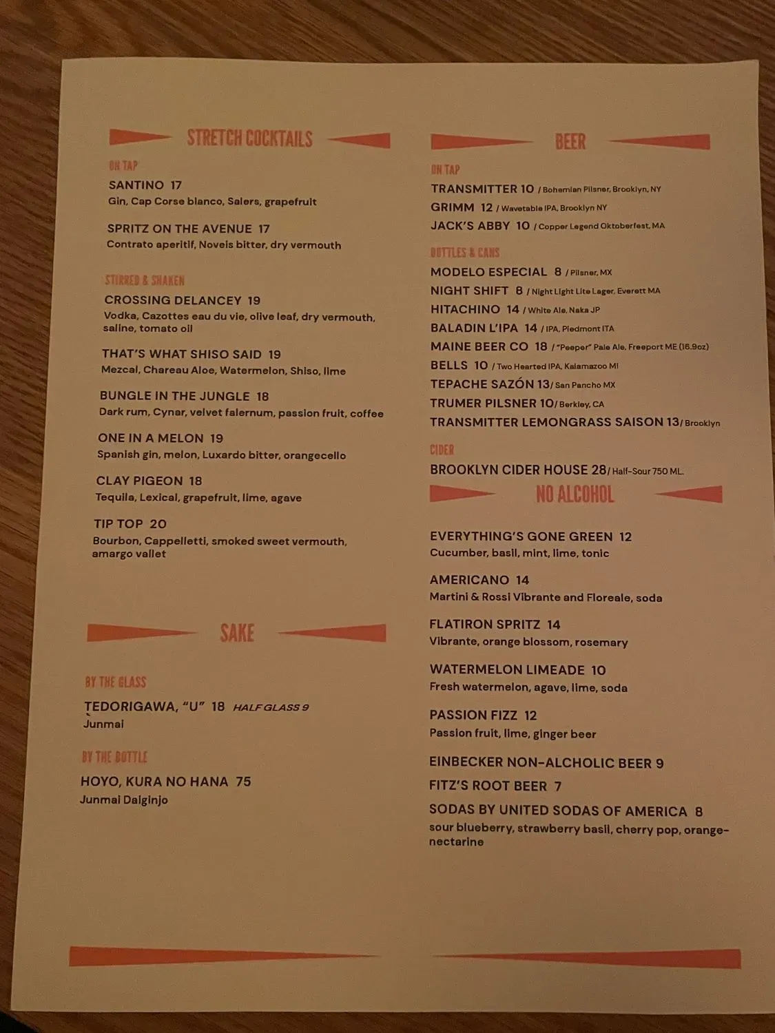 Menu 5