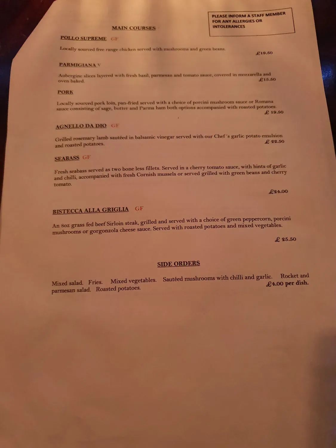 Menu 1