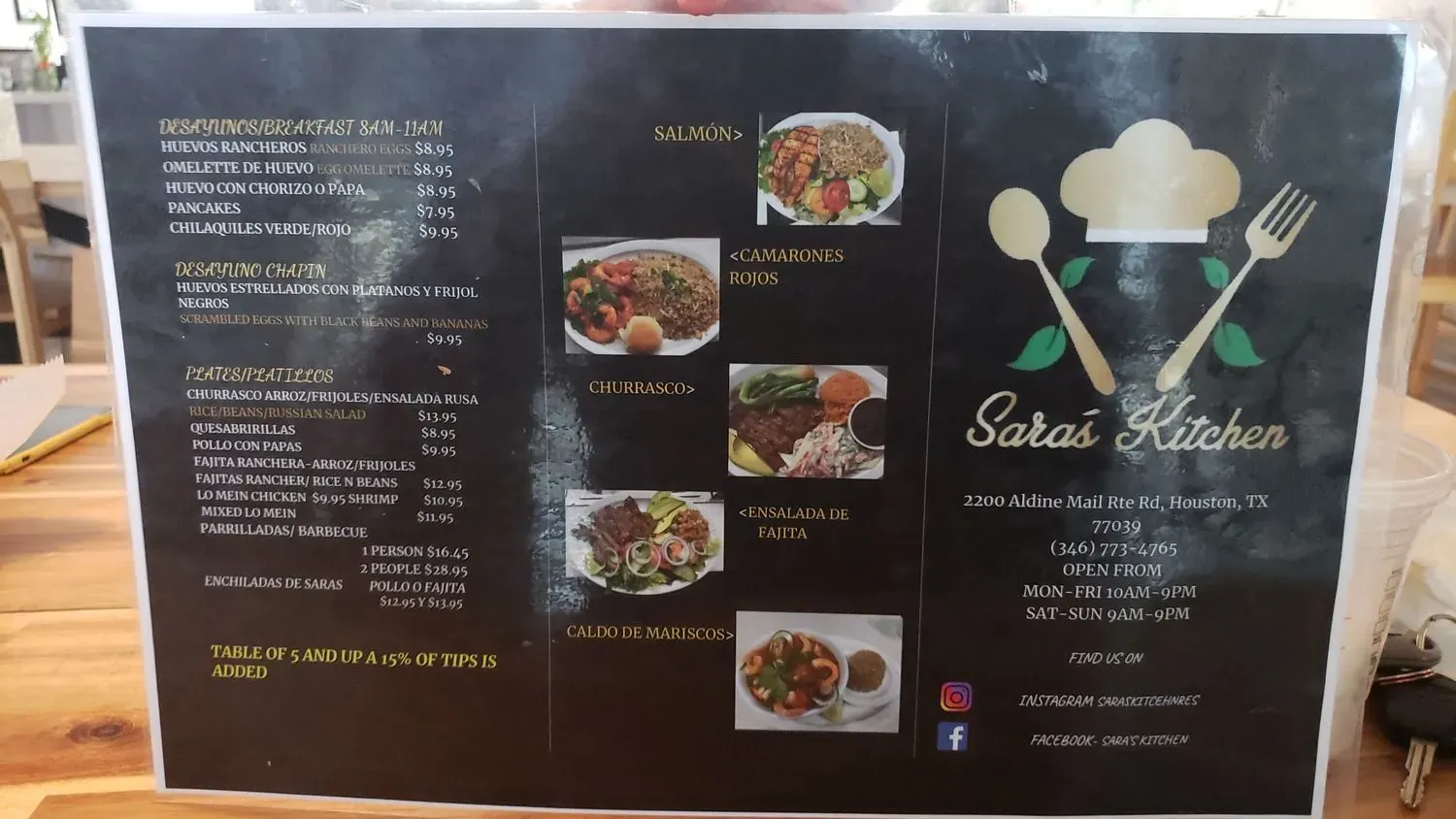 Menu 5