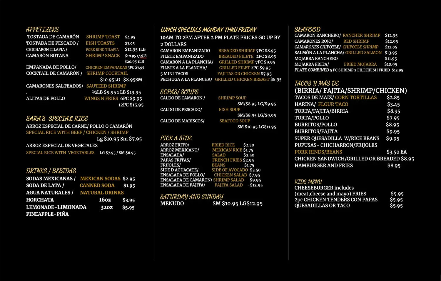 Menu 2