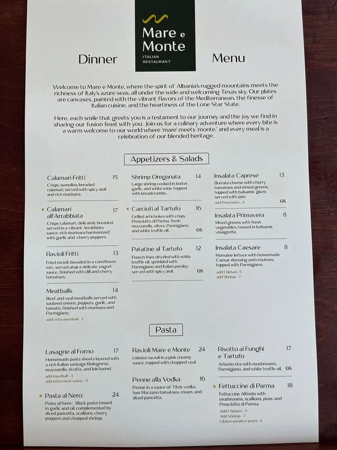 Menu 1