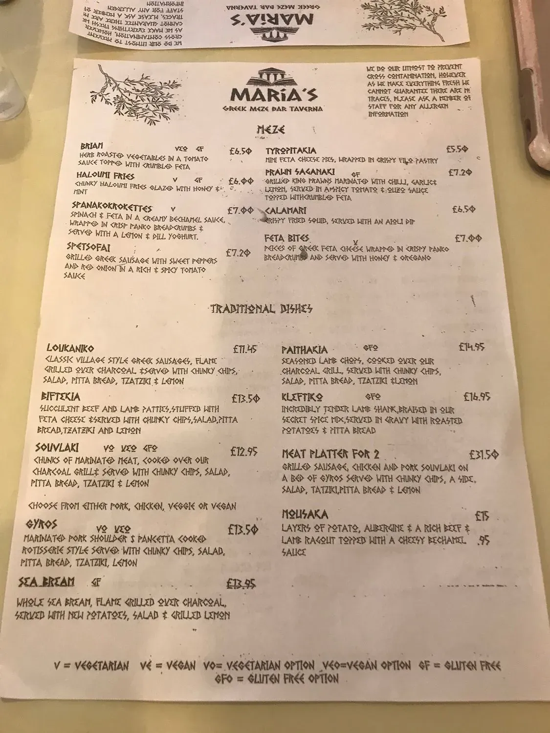 Menu 1