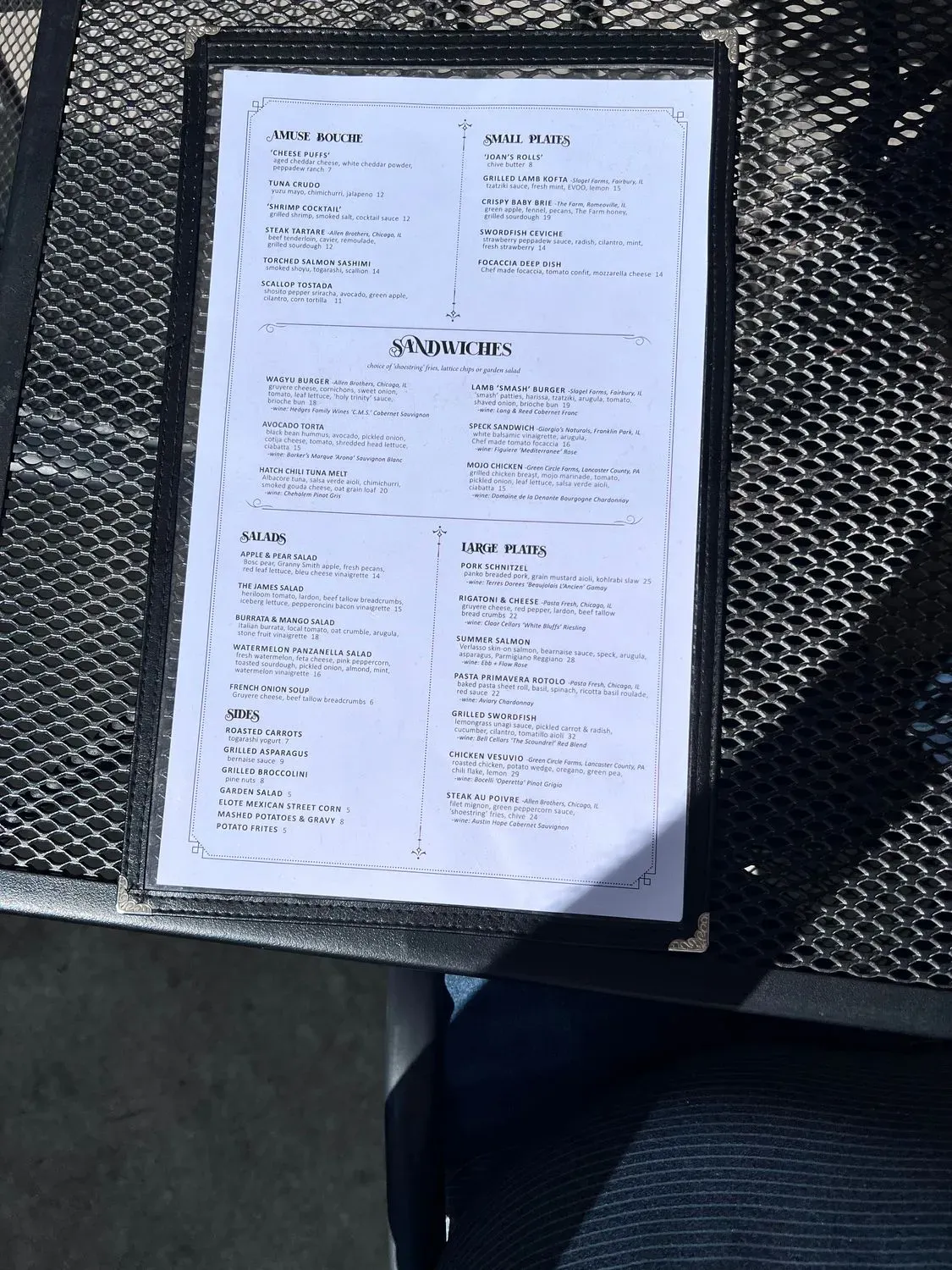 Menu 5