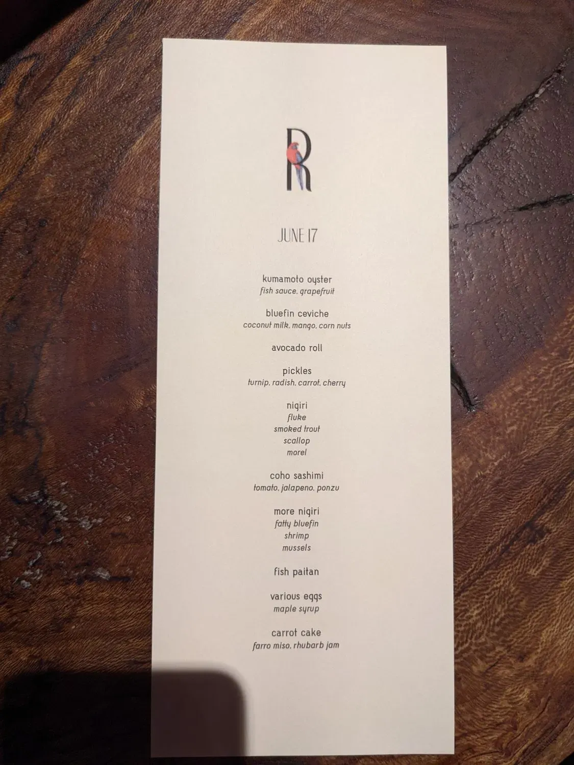 Menu 6