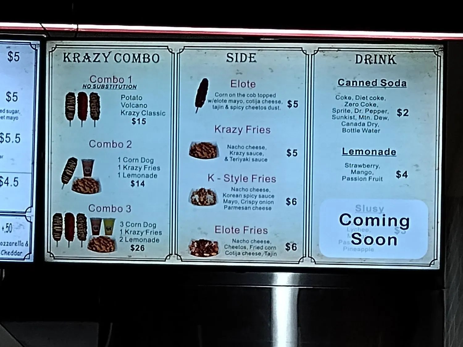 Menu 5