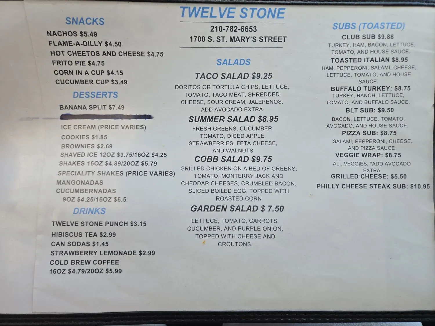 Menu 2