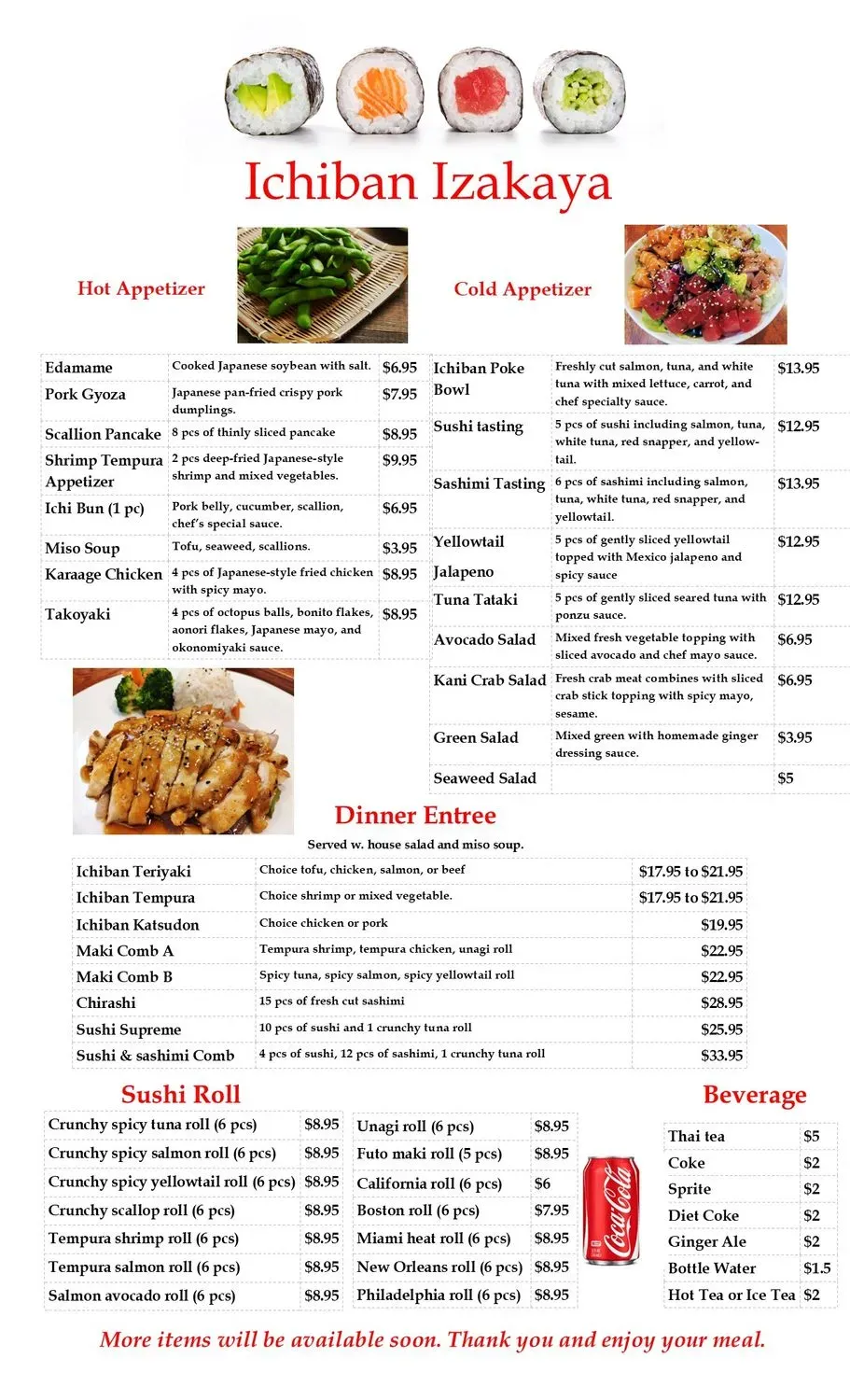 Menu 1