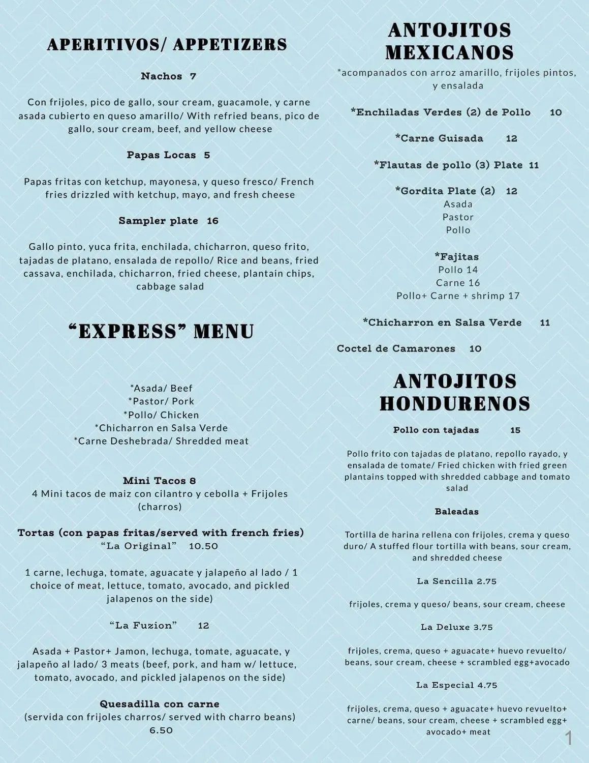 Menu 2