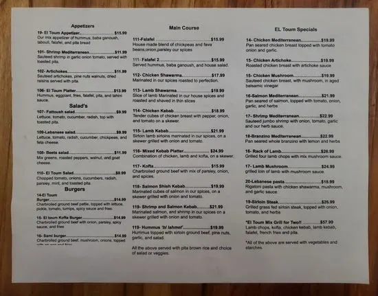 Menu 2