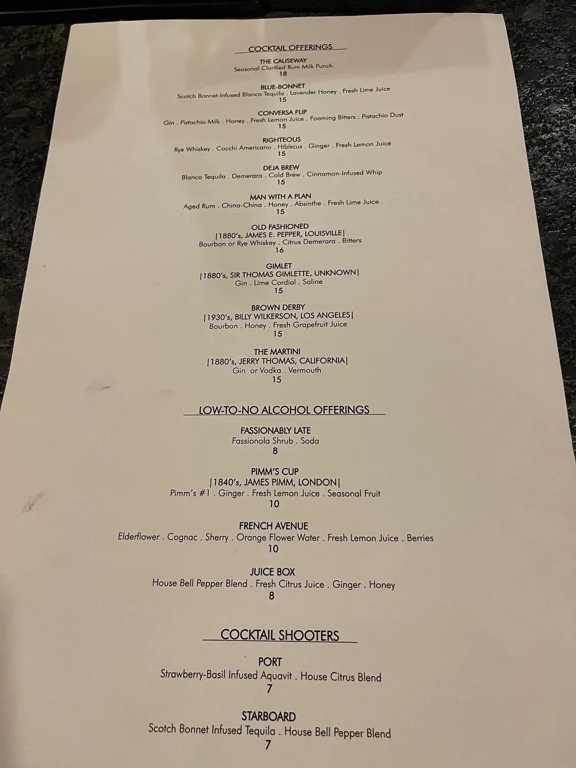 Menu 2