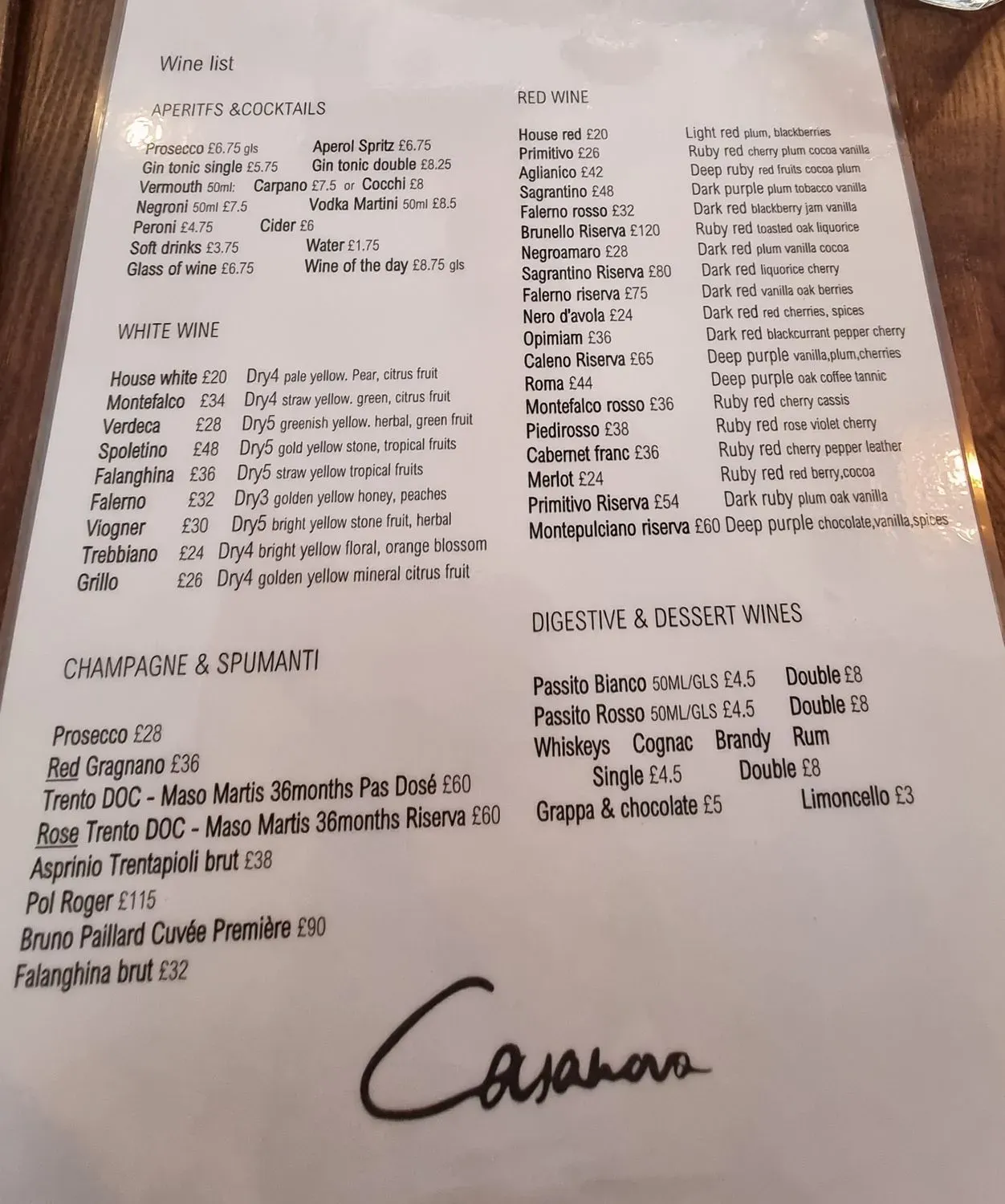 Menu 1