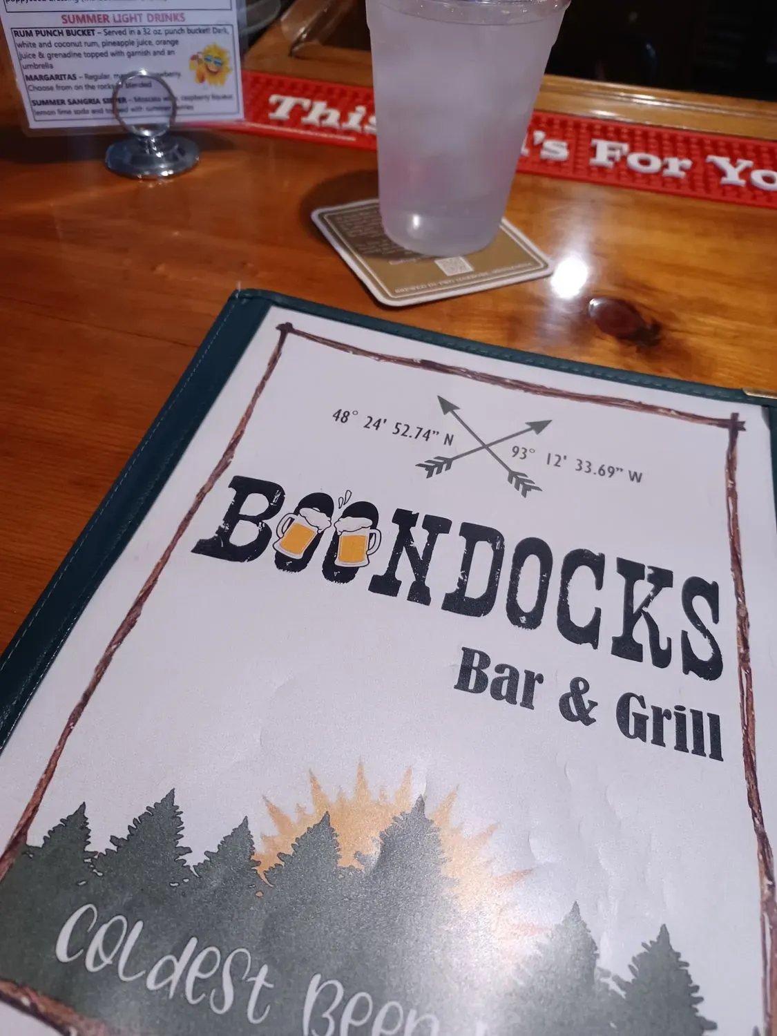 Boondocks Bar & Grill + RV Campground Menu - Updated November 2025