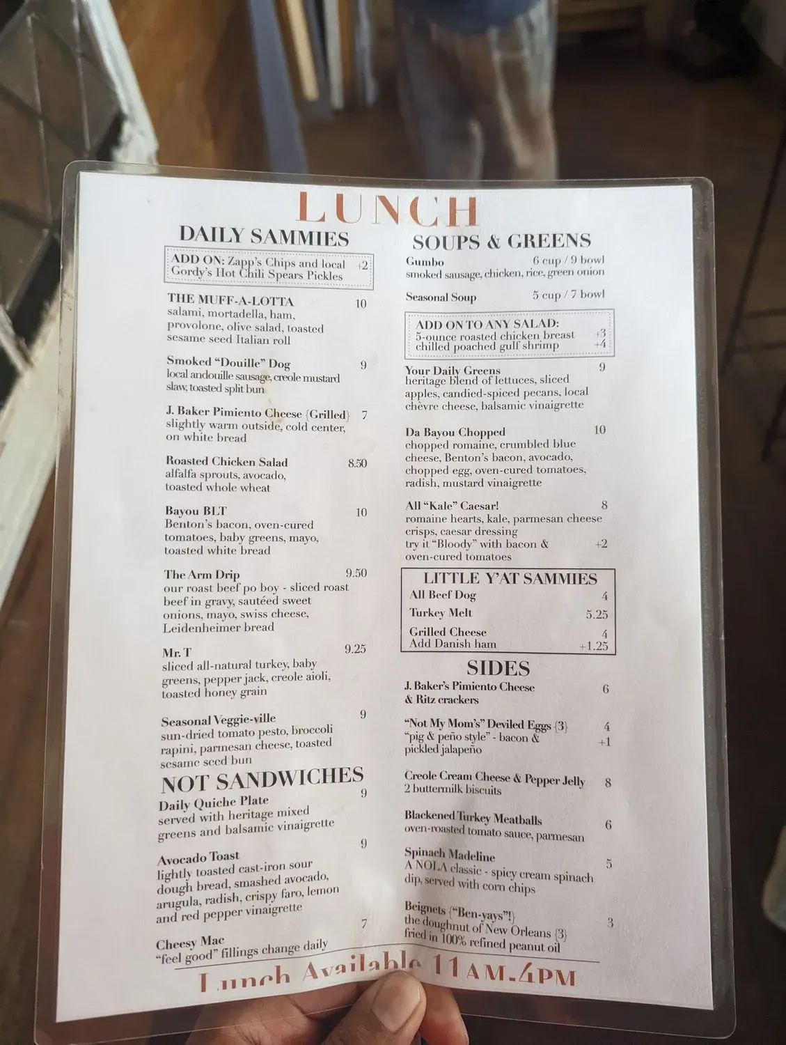 Menu 5