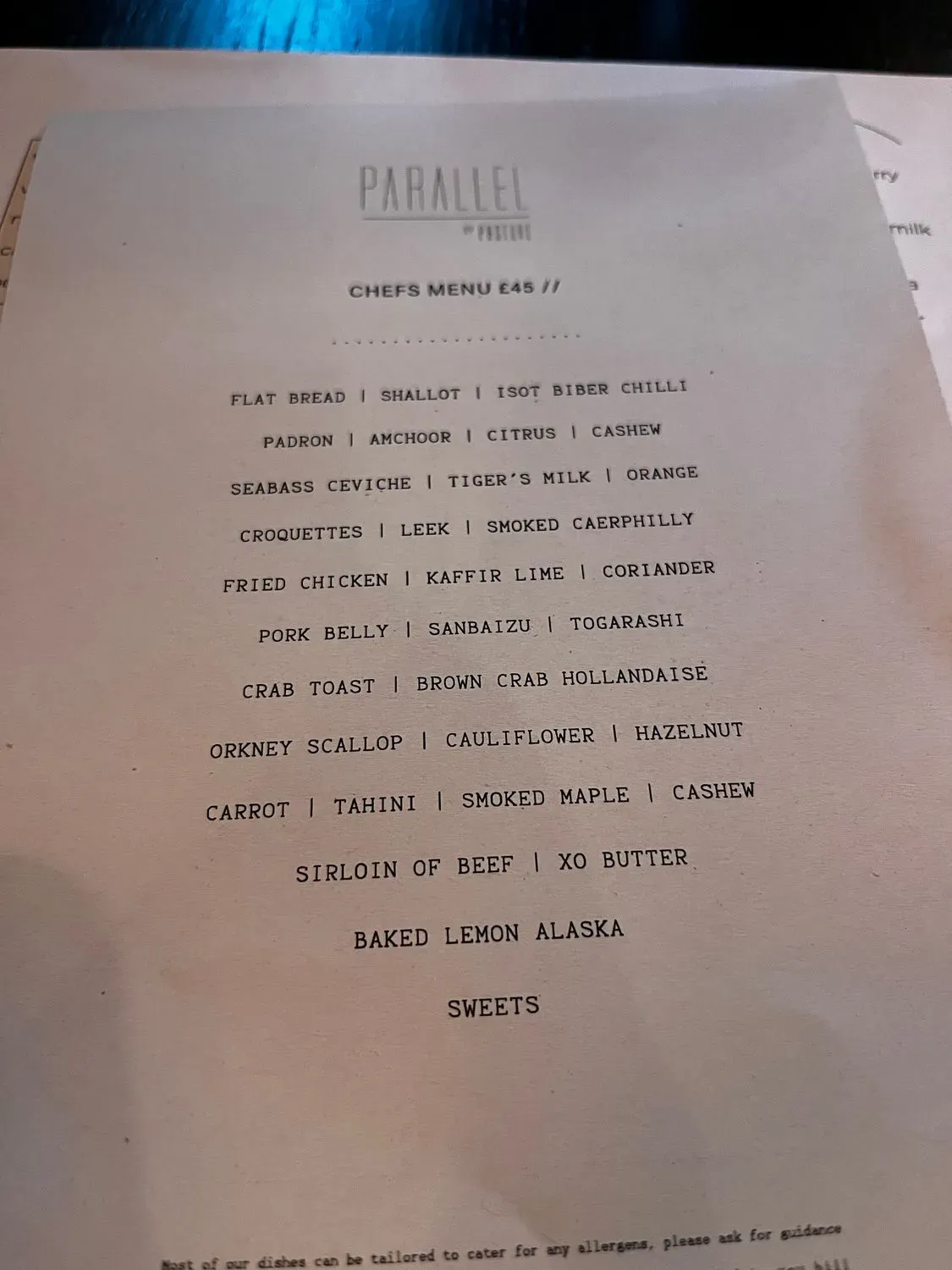 Menu 1