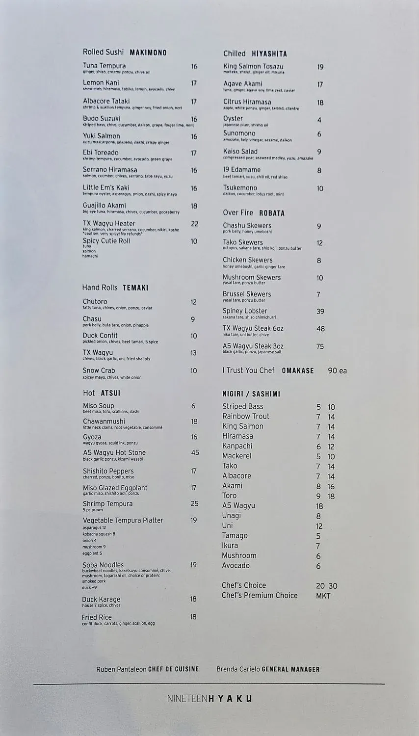 Menu 1