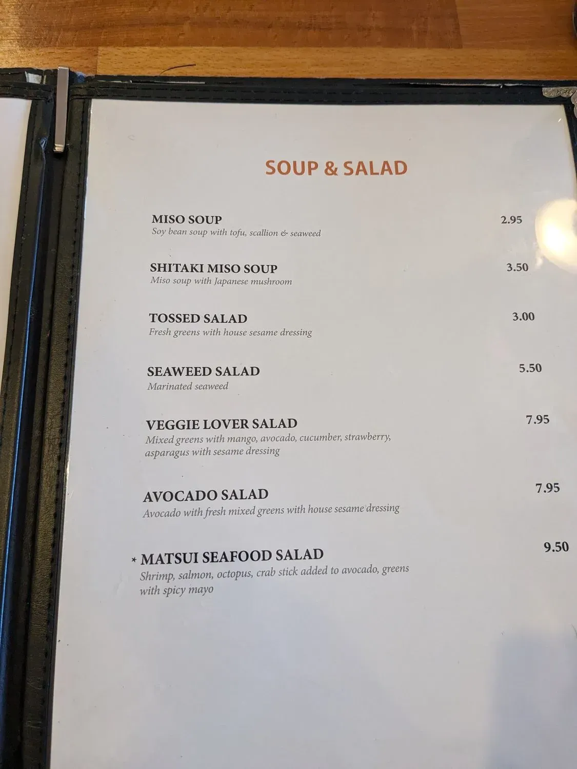 Menu 5