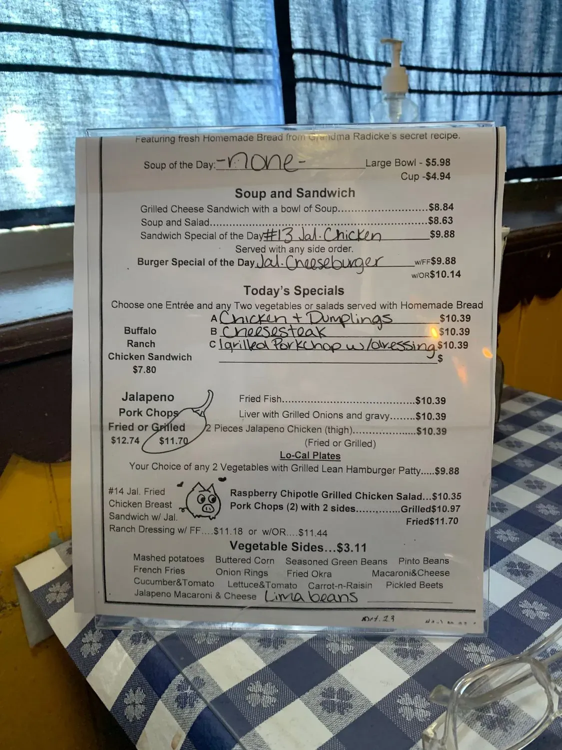 Menu 5