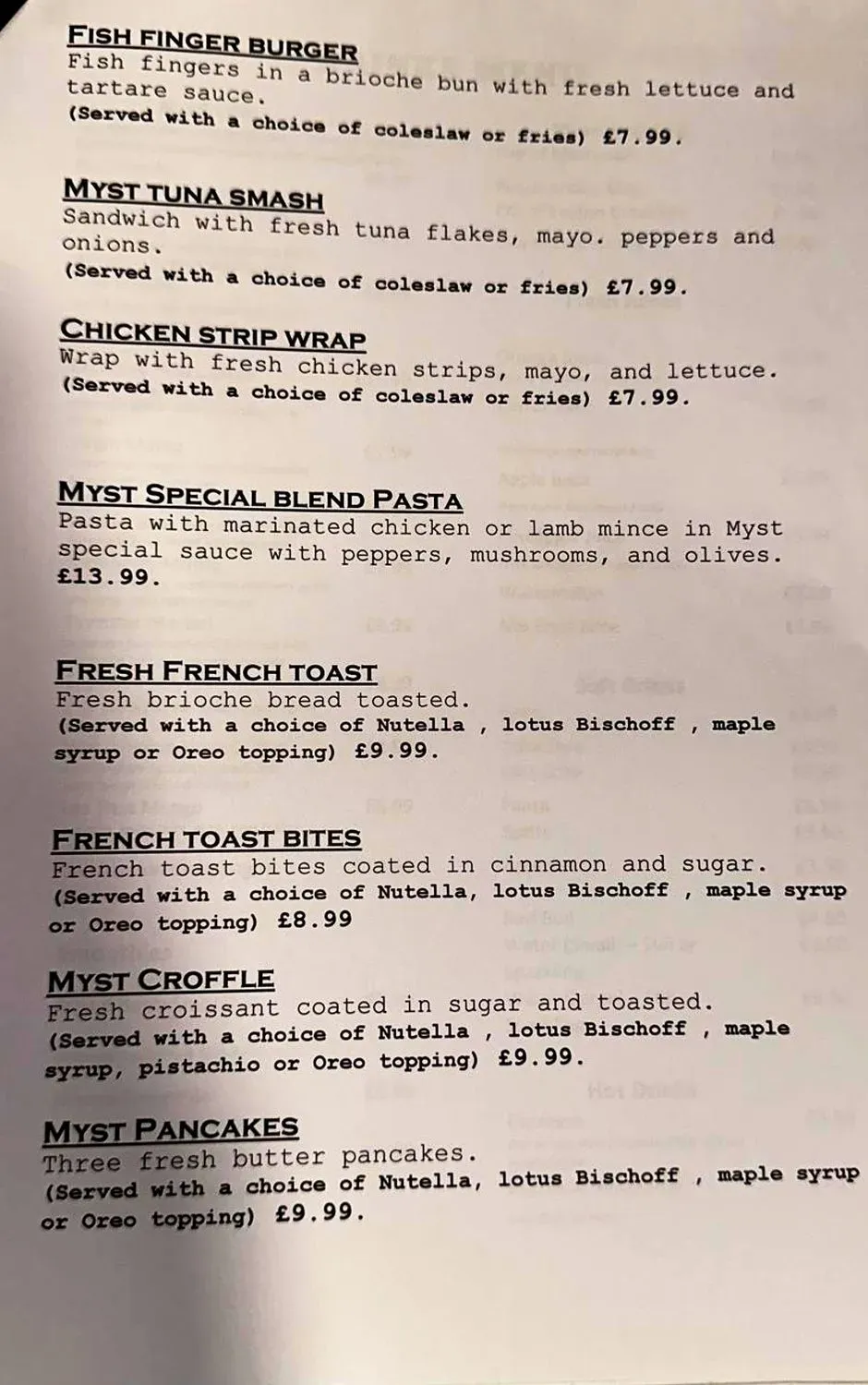 Menu 2