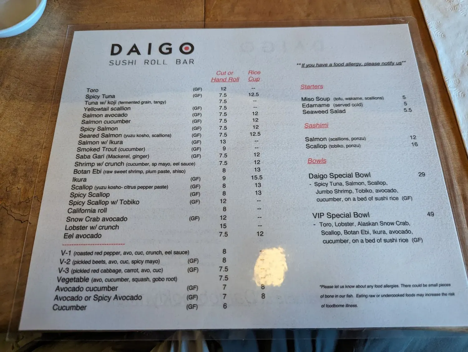 Menu 3