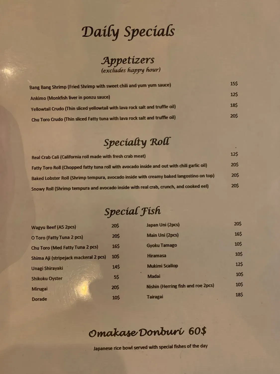 Menu 3