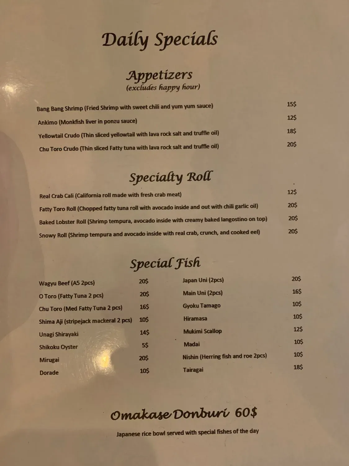 Menu 3