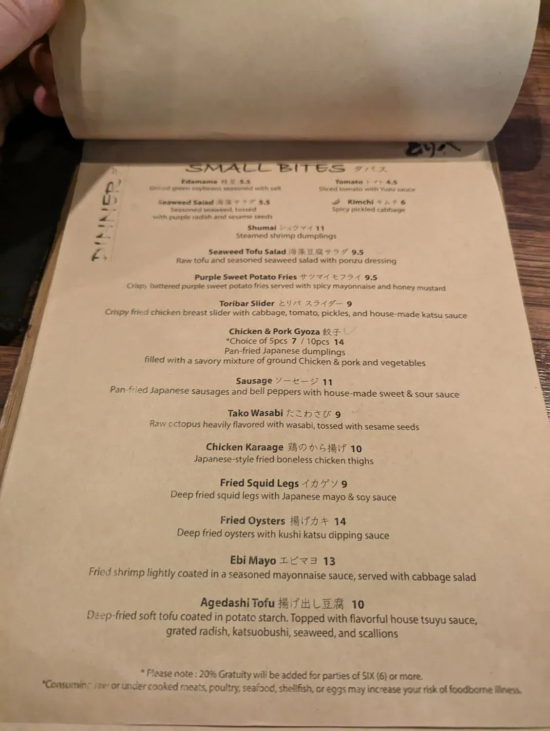 Menu 6