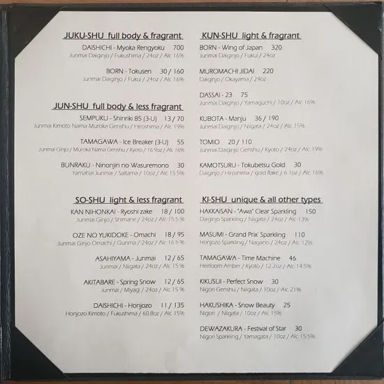 Menu 1