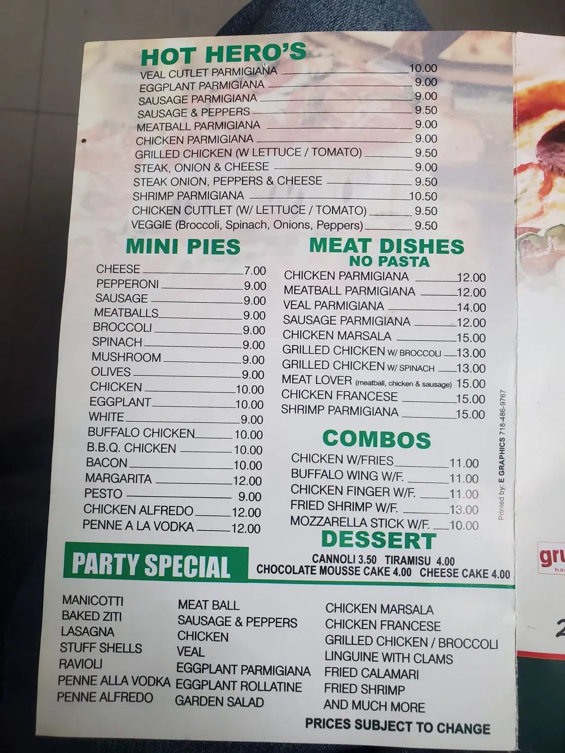 Menu 1