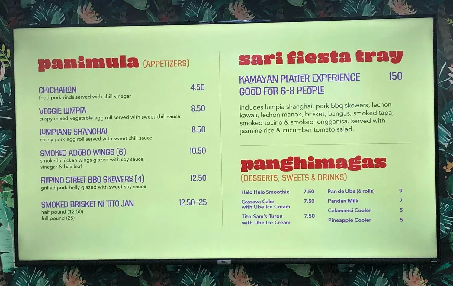 Menu 6