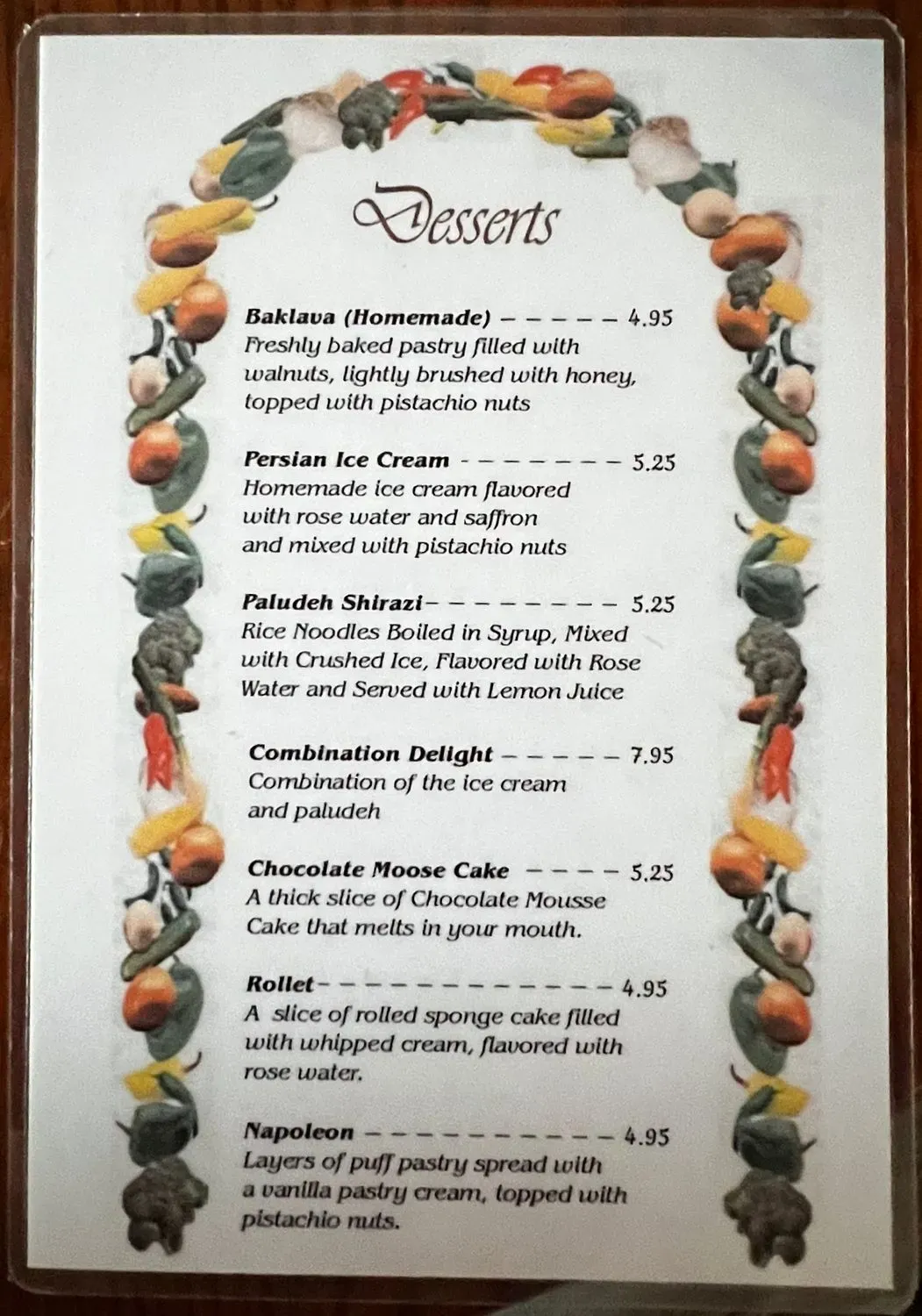 Menu 5