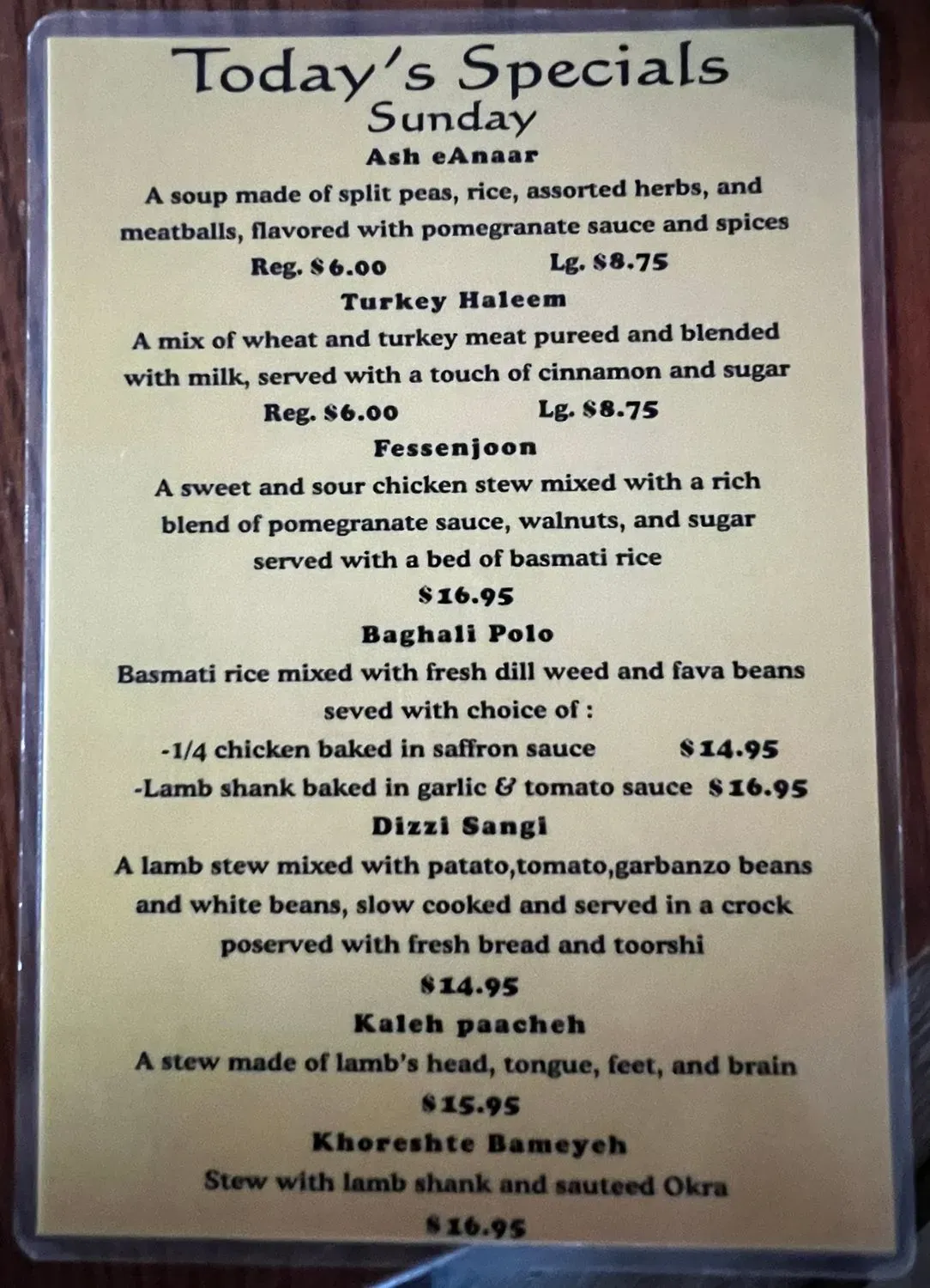 Menu 4