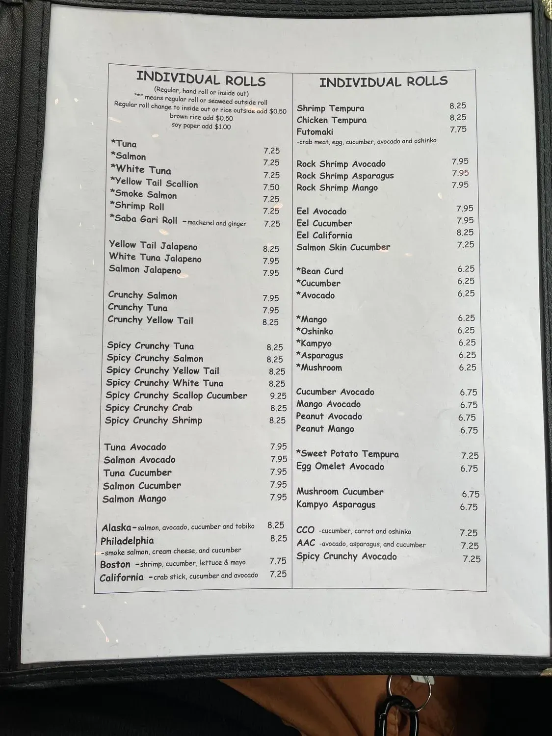 Menu 1