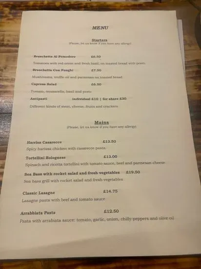 Menu 2